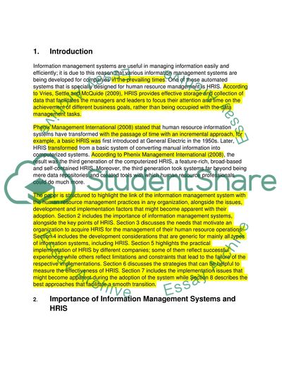 Issues and Implementation Considerations Related to Human Resource Information Systems