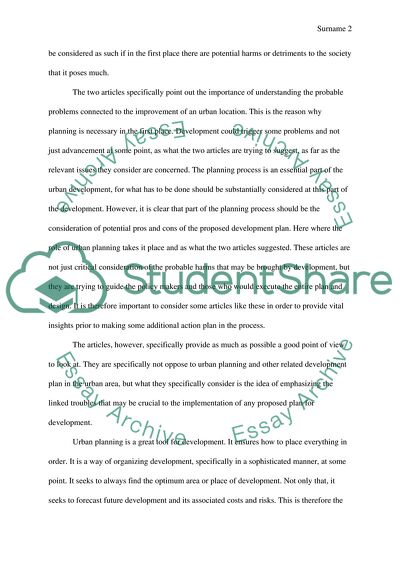 Article Analysis of Are Compact Cities a Desirable Planning Goal and Is Los Angeles Style Sprawl Desirable