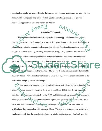 Advancements in Prosthetic Technology