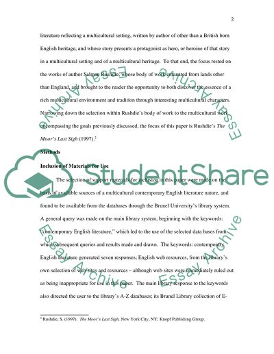 The Existing Body of Contemporary Literature