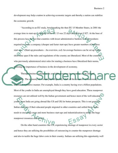 Political and Social Aspects of Business Start-Ups