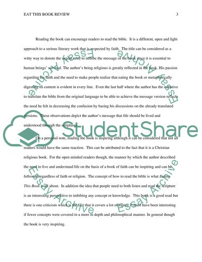 Eat This Book by Eugene Peterson