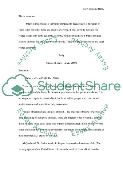 The Causes of Stress Today