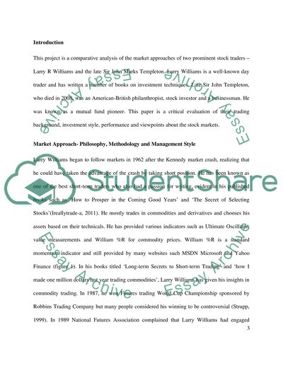 Overview to the Markets