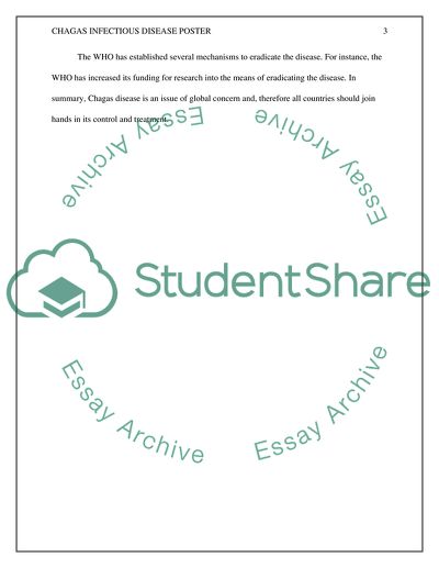 Chagas infectious disease poster