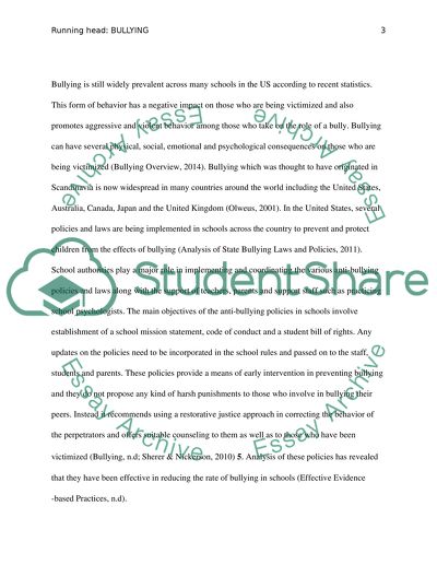 Bullying Consequences and Preventive Measures