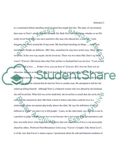 What We Talk About When We Talk About Love by Raymond Carver