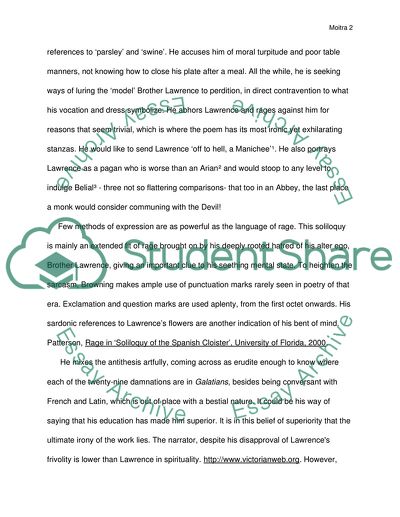 Soliloquy of the Spanish Cloister