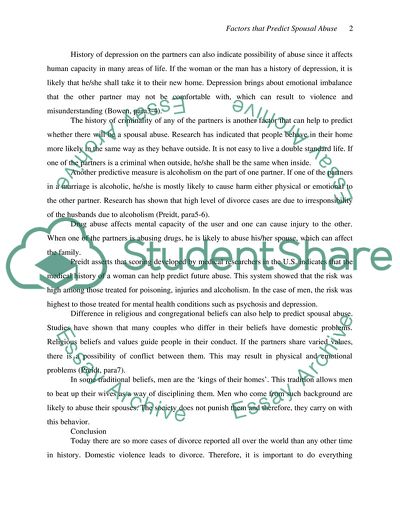 Criminal Justice and Domestic Violence