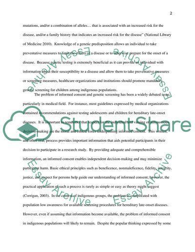 Mandatory Genetic Screening of Children