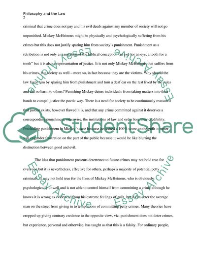 Philosophy and the law