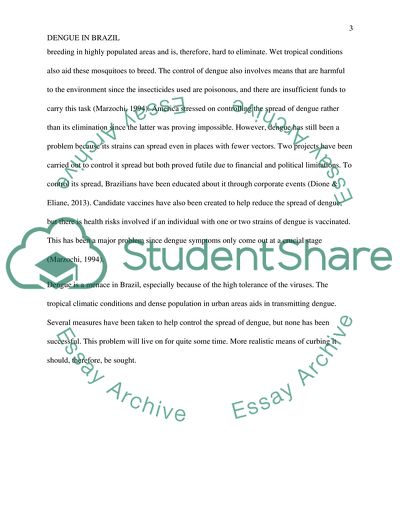 Dengue in Brazil, Situation, transmission and control