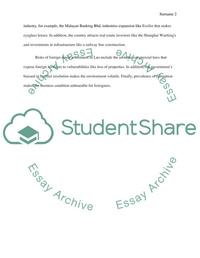 Foreign Money Pours into Laos