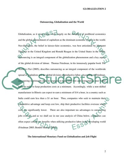 Globalization and its Effect on Wages and Income Inequality