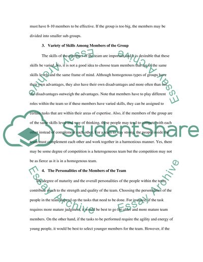 How to build a successful team