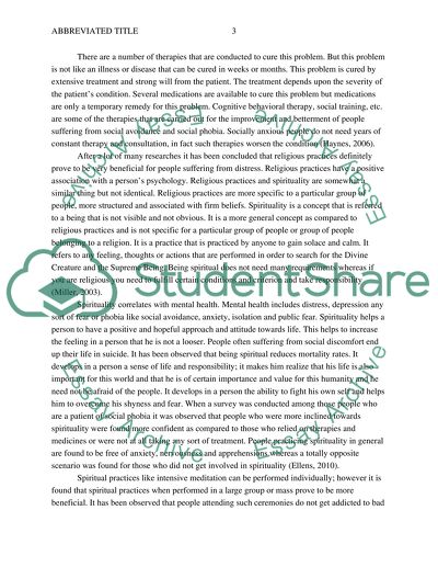 Is There Any Positive Correlation Between Social Avoidance/Distress And Spirituality