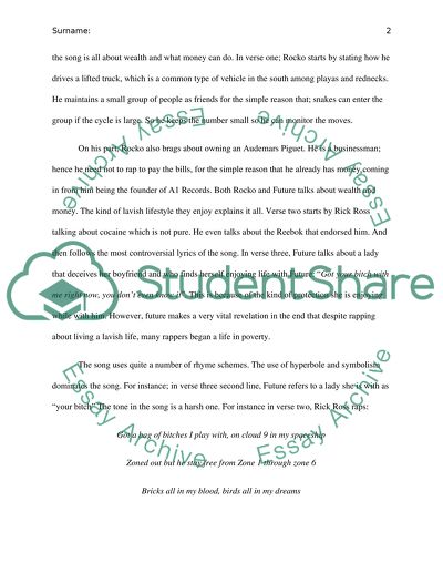 Analysis of UOENO Song by Rick Ross, Is It Abusive towards Women