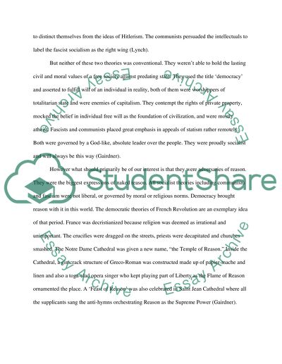 Comparison of Fascism and Communism