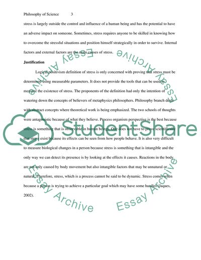 PHILOSOPHY OF SCIENCE