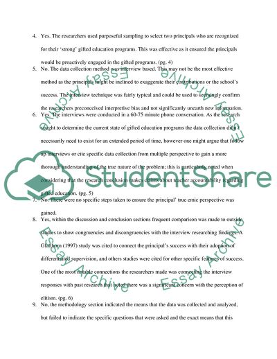 Gifted and Administrative Education Programs