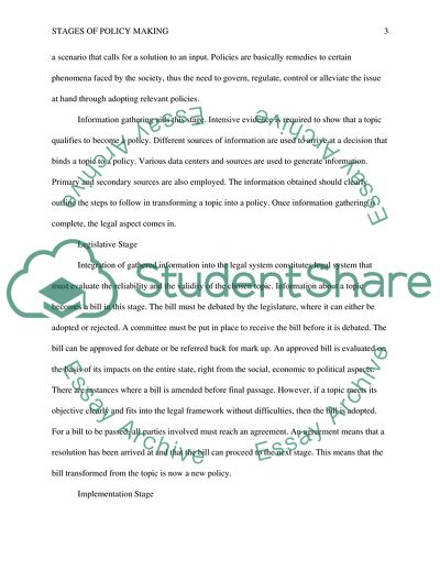 How Does A Topic Become A Policy