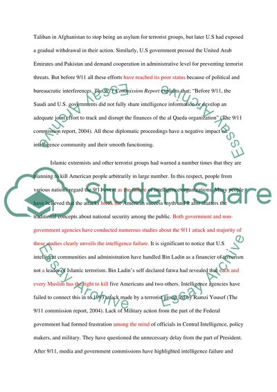 Intelligence Success and Failures of Terrorist Attacks of 9-11