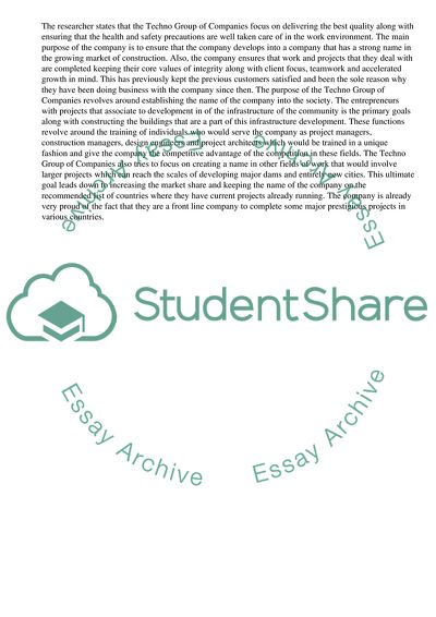 Strategic Plan and SWOT Analysis of Techno Group of Companies