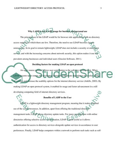 Lightweight Directory Access Protocol