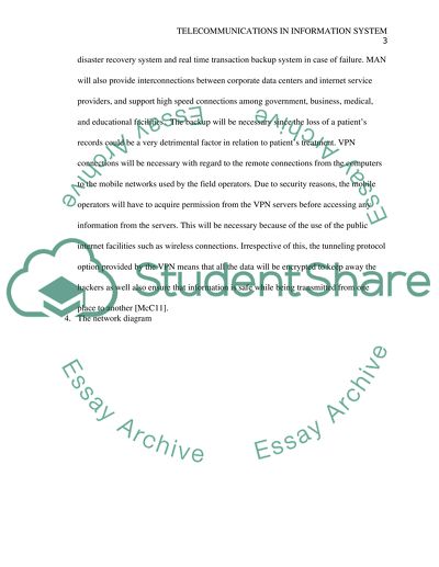 Telecommunications in information system