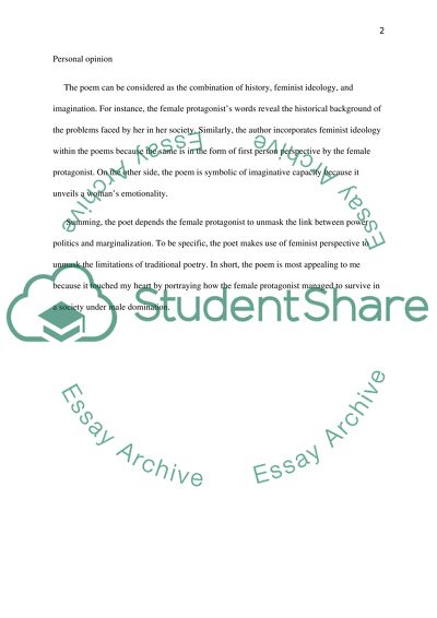 Reading response Essay Example | Topics and Well Written Essays - 250 ...