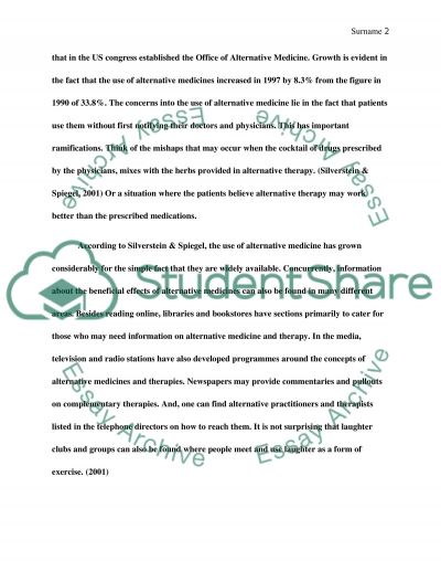 conventional medicine essay example conventional medicine essay example