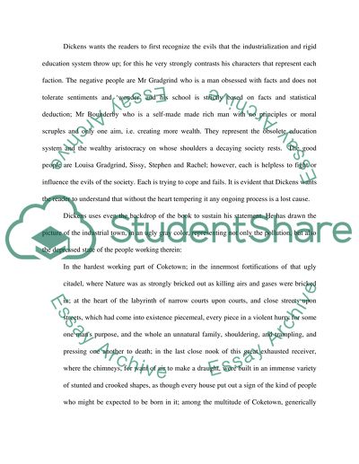 Dickens View of Change: Regarding Education and Industrialization