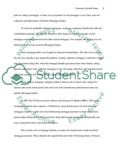 Credit Crunch in the UK