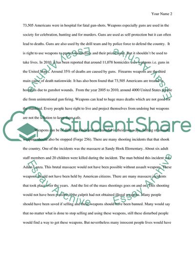 The World without Weapons