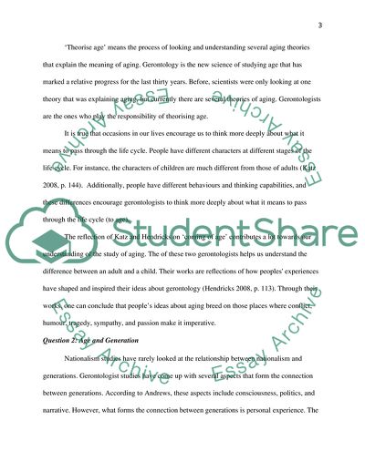 Generation, Age, and Meaning