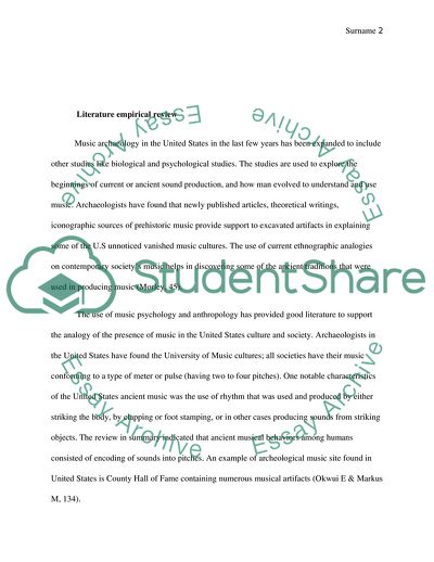 Music Archaeology in the United States