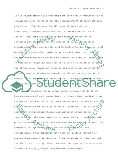 Human Resources Management as a Field of Modern Management