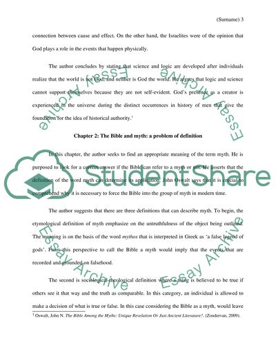 Bible among the Myths Written by John Oswalt