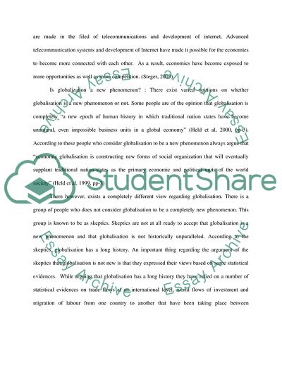 Major Factors of World Trade Globalisation