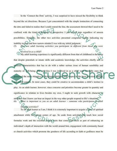 Connect the Dots Activity