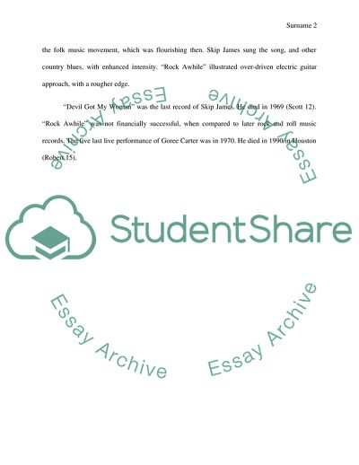 Devil Got My Woman by Skip and Rock Awhile by Goree