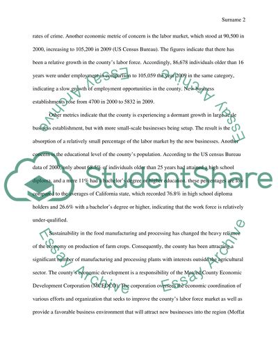 Macroeconomics and Microeconomics - Merced County