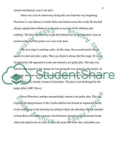 The Oscar Pistorious Case