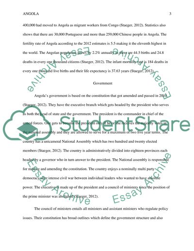 The Republic of Angola