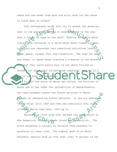 The Thrill of the Hunt; The Journey and the Destination