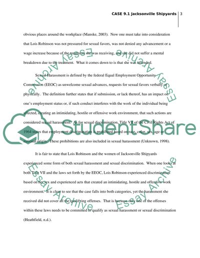 The Robinson vs. Jacksonville Shipyards