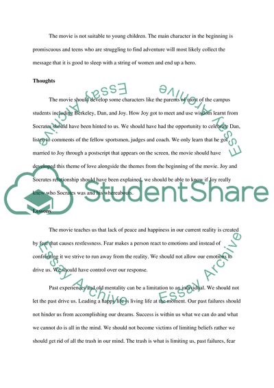 Peaceful Warrior - A Movie Motivating to Follow Your Dream, Not to Be Paralyzed by Your Fears