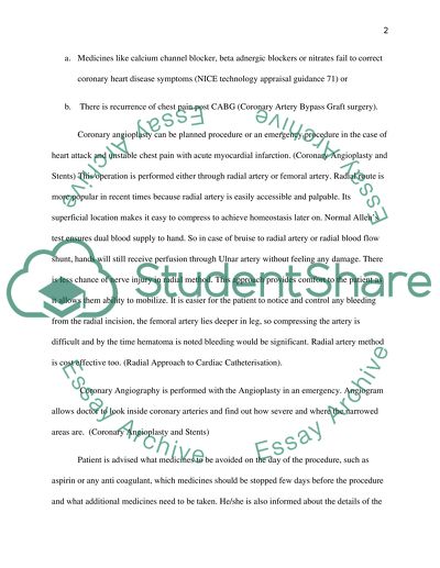Nursing Care and Primary Angioplasty
