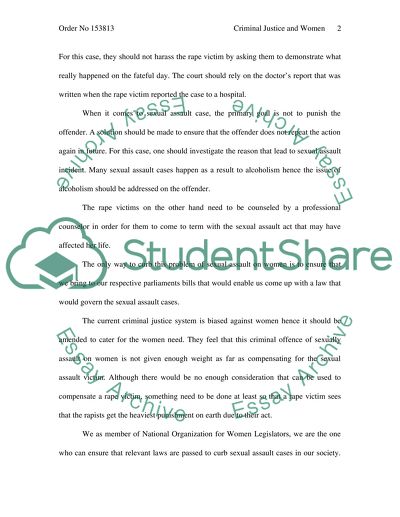 Criminal Justice and Women