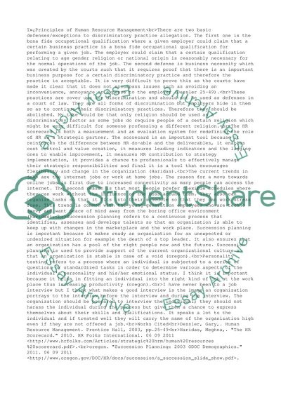 Principles of Human Resource Management